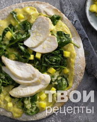 Пицца с курицей