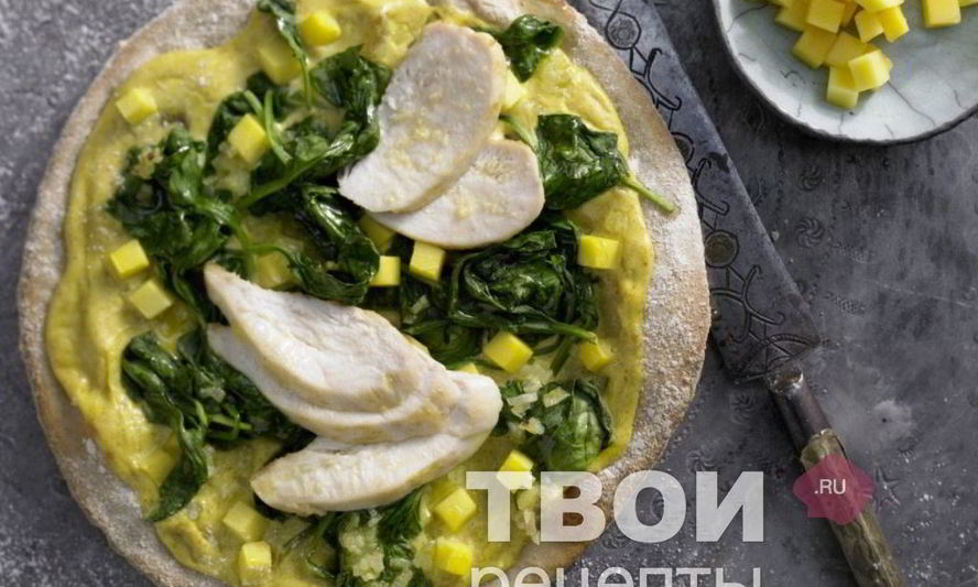 Рецепт пиццы с курицей