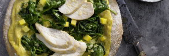 пицца с курицей