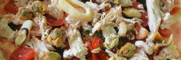 пицца с морепродуктами