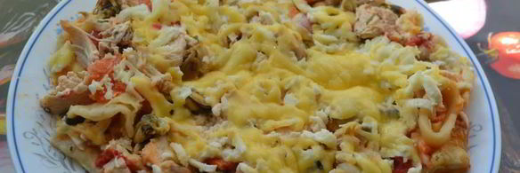 пицца с морепродуктами