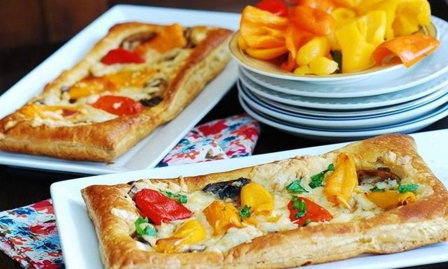 Рецепт пиццы с моцареллой и грибами