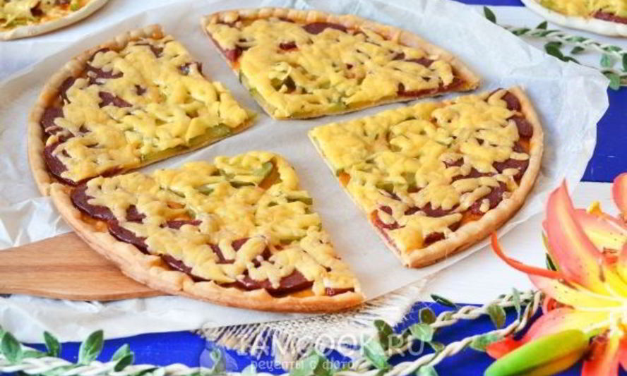 Рецепт пиццы с солеными огурцами