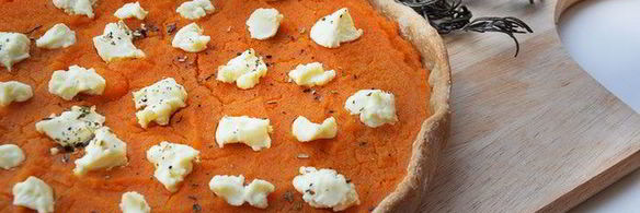 пицца с тыквой и козьим сыром