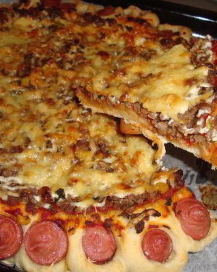 Пицца с вкусным краешком