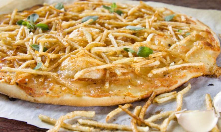 Рецепт пиццы с жареным картофелем