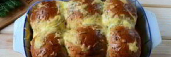 пицца в мягких булочках