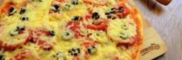 тонкая пицца на дрожжевом тесте