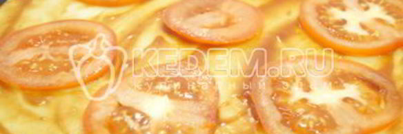 тонкая пицца с моцареллой