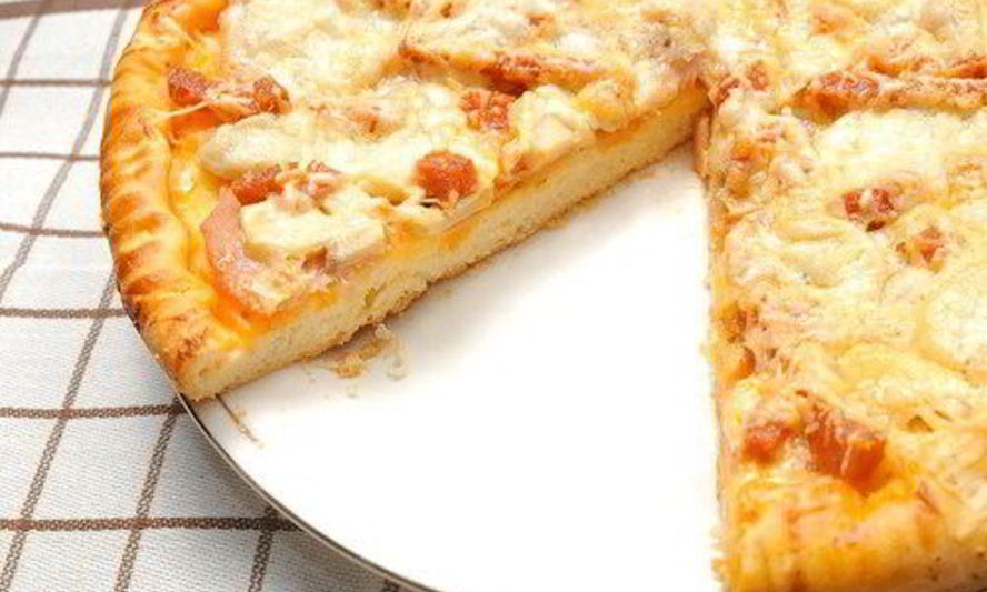 Рецепт яблочной пиццы с ветчиной