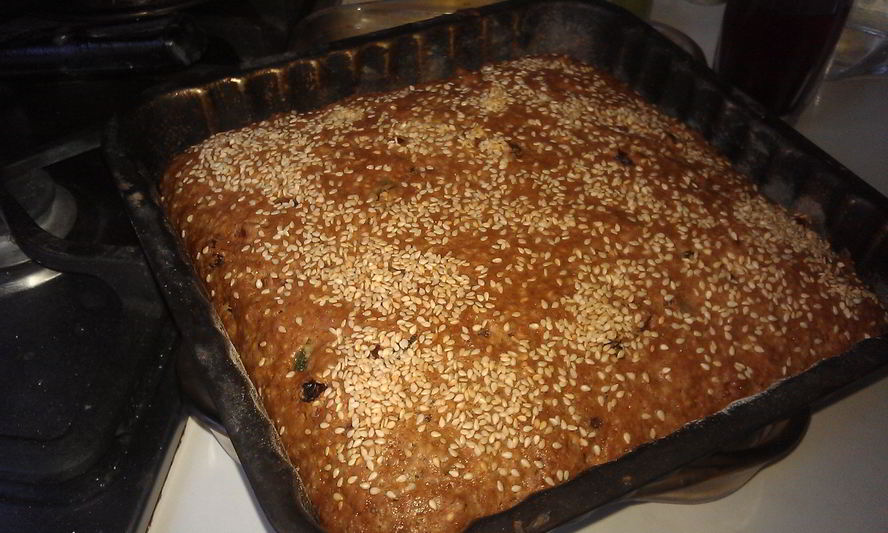 Рецепт коврижки постной фруктово-ореховая