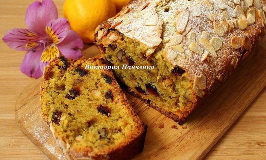 Рецепт постной лимонной коврижки