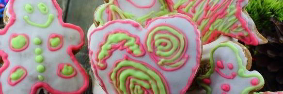 пряники рождественские с глазурью