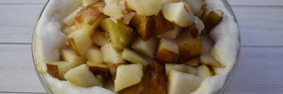 диетическая грушевая шарлотка