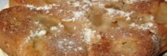 шарлотка на маргарине с яблоками