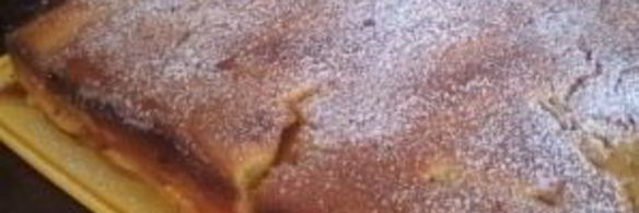 шарлотка на творожном тесте с яблоками