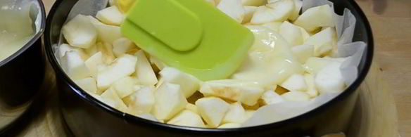 шарлотка с заварным кремом