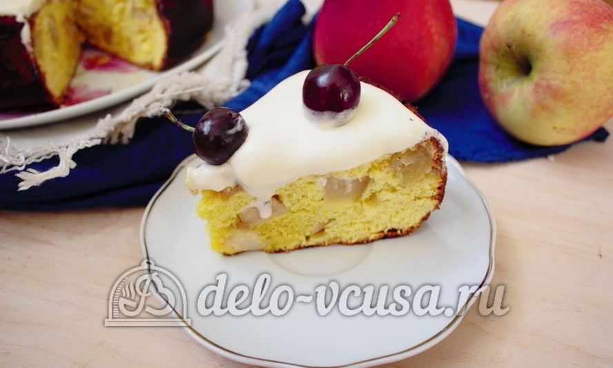 Рецепт шарлотки со взбитыми сливками