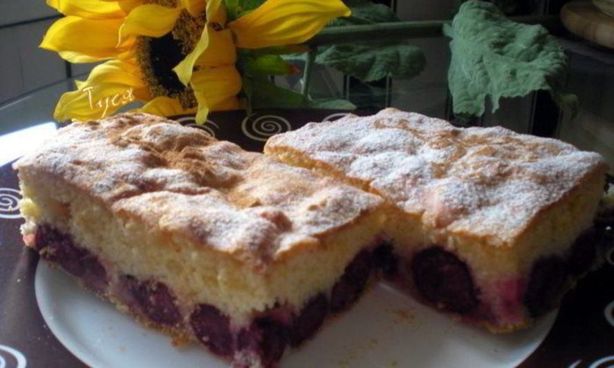 Рецепт вишневой шарлотки