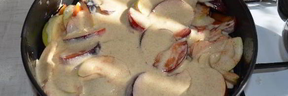 яблочно-сливовая нешарлотка