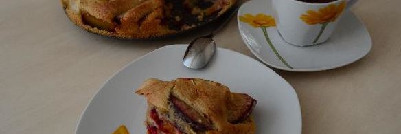 яблочно-сливовая нешарлотка