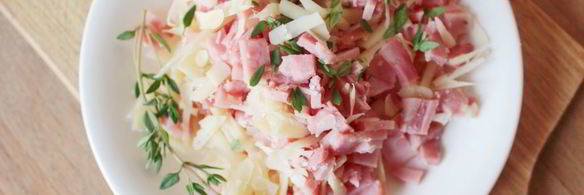 слоеные слойки с ветчиной и сыром