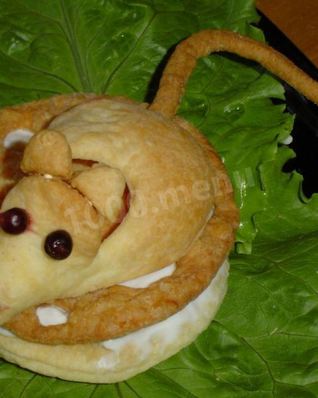 Слойки Мышка на сыре