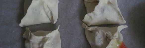 слойки с бананом и шоколадом