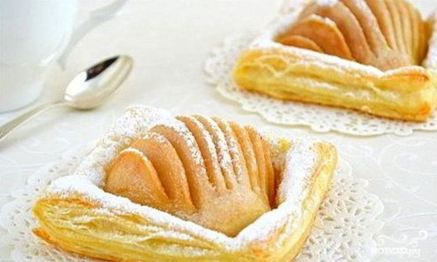 Рецепт слоек с грушей