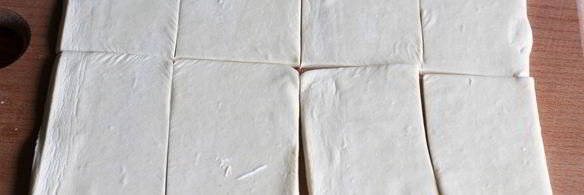 слойки с малиной