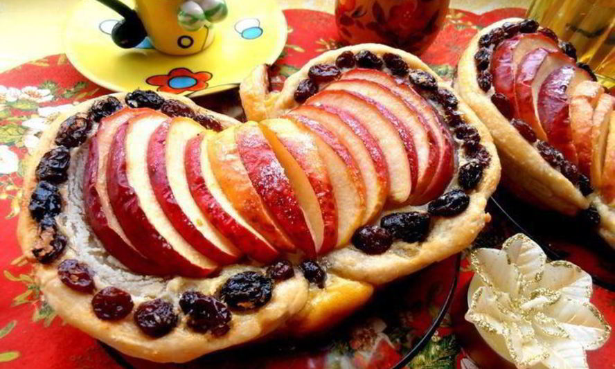 Рецепт слоек яблочко