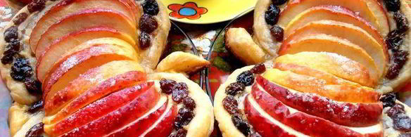 слойки яблочко