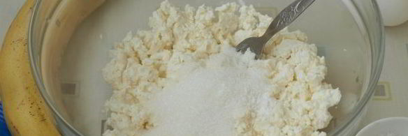 кокосовые сырники с бананом