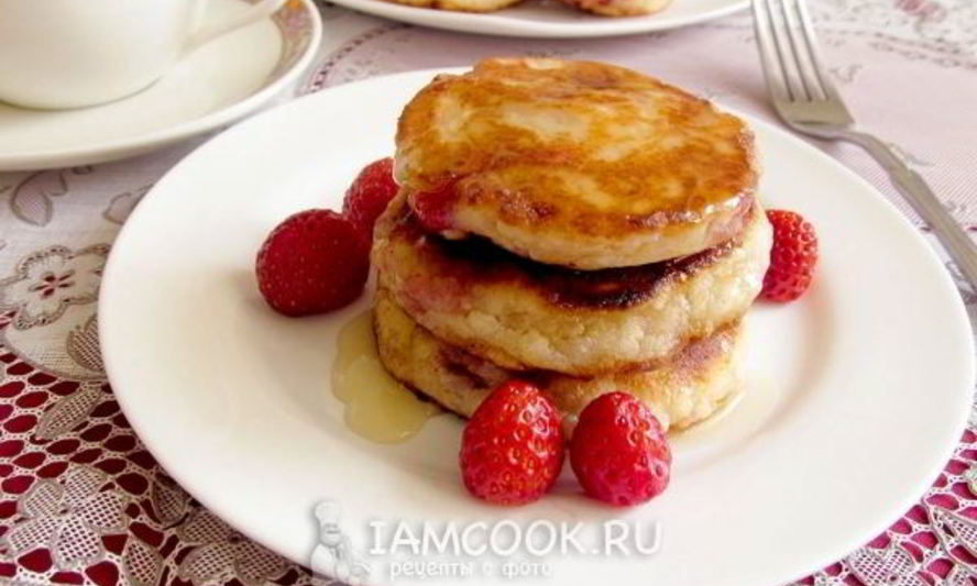 Рецепт сырников клубничных