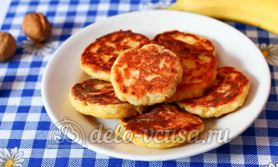 Рецепт сырников с бананом