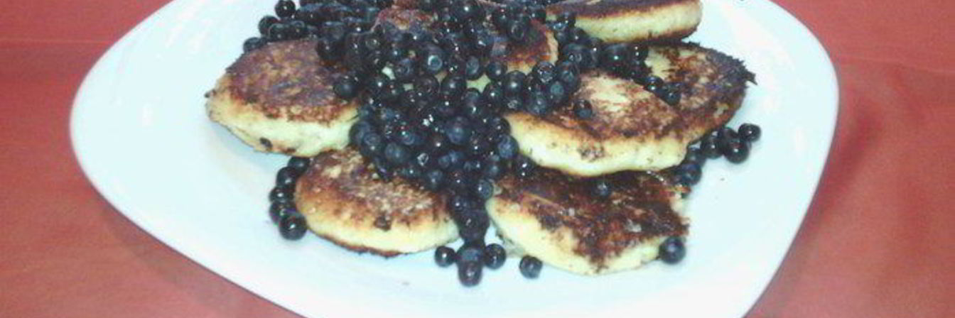 Сырники с черникой