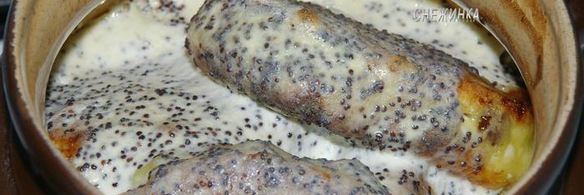 сырники с изюмом и маковым соусом по-белорусски