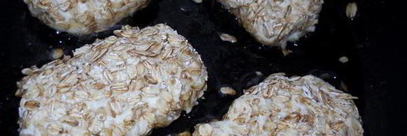 сырники с шоколадом в овсяных хлопьях