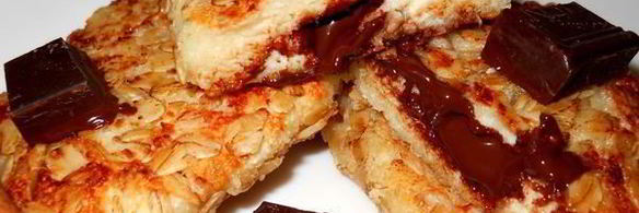 сырники с шоколадом в овсяных хлопьях