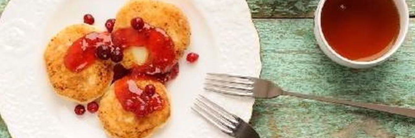 Творожники с вареньем