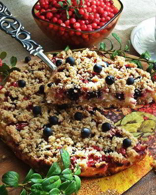 Ягодный творожник без муки