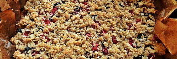 ягодный творожник без муки