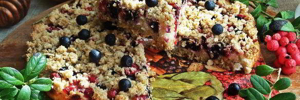 ягодный творожник без муки