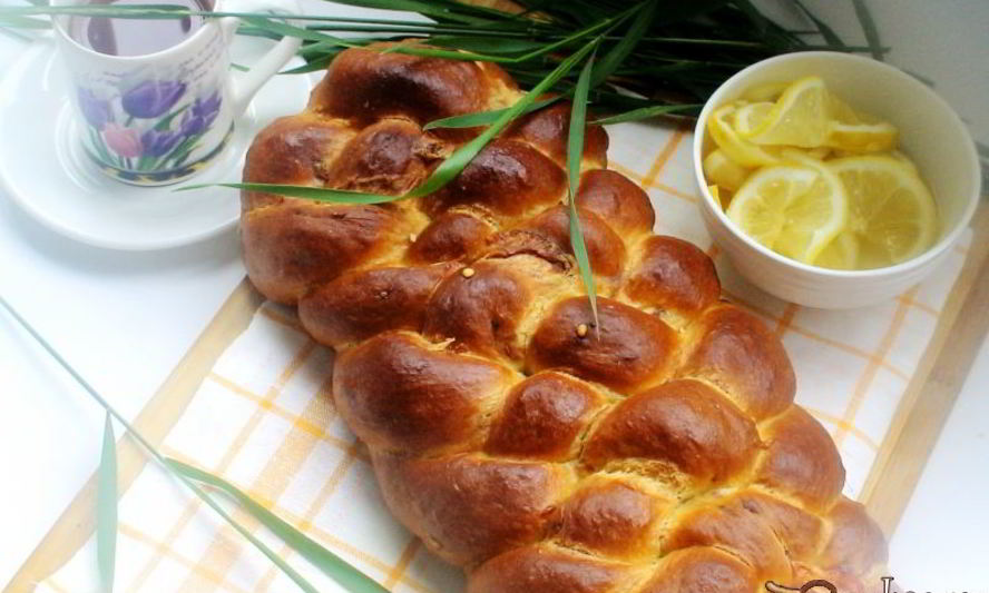 Рецепт сырной косички из дрожжевого теста