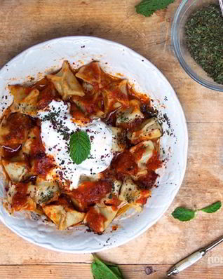 Тесто для мантов с мясом