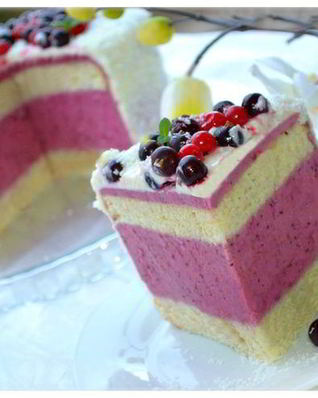 Бисквитно-муссовый торт Дыхание весны