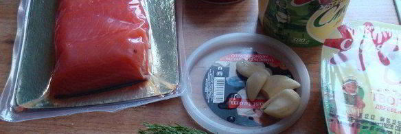 блинный торт с форелью