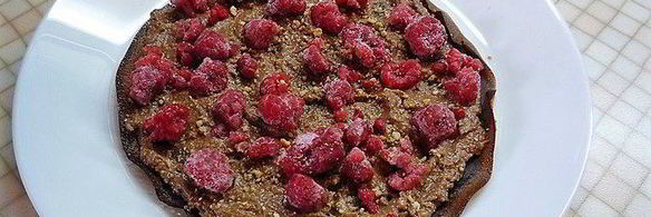 блинный торт шоко-мокко с малиной