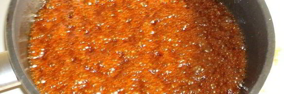 карамельный медовик с апельсиновым кремом