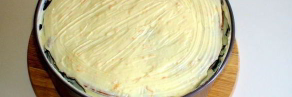 карамельный медовик с апельсиновым кремом